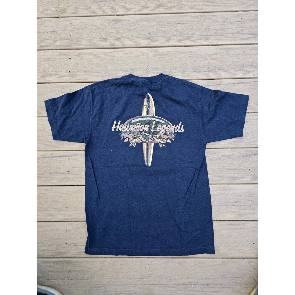 Vintage Northshore Custom Legends Hawaiian Legends Blue T Shirt Size Medium